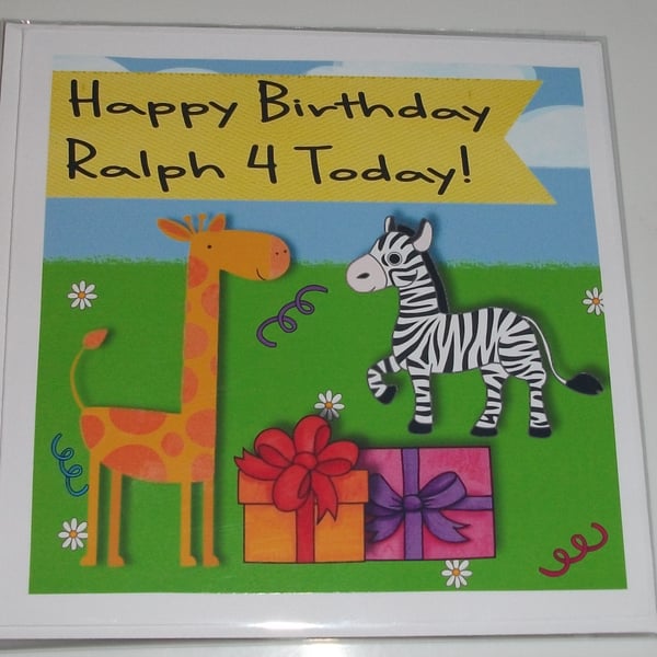 Children's Animal birthday cards