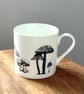 Fungi Mushroom Mug - forager, gardener gift, autumn, nature, botanical - Image 2