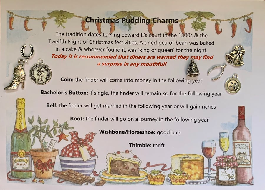 Traditional Christmas Pudding Charms