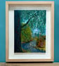Framed Acrylic Painting with Collage - Tawonga Southern Australia - Image 4