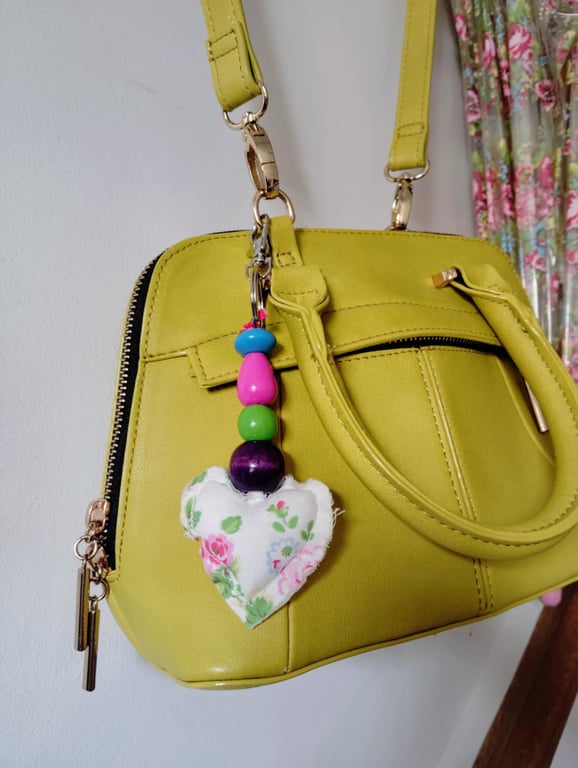 Decorative, individual, fabric, keyrings