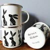 Hare Enamel Mug 