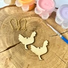 Paint your own earrings, Craft kit, Painting gift
