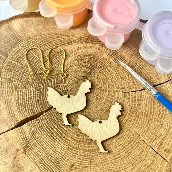 Paint your own earrings, Craft kit, Painting gift