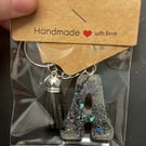 Resin initial keyring -A