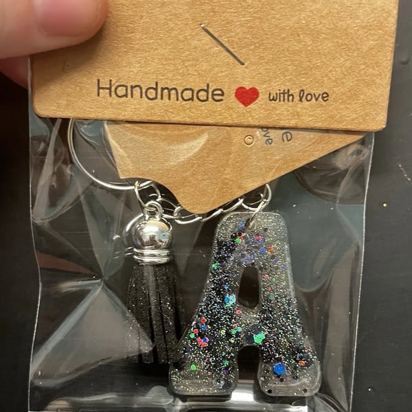 Resin initial keyring -A