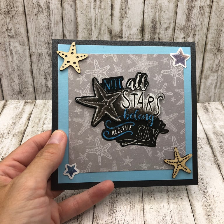 Not all stars belong in the sky celebratory card