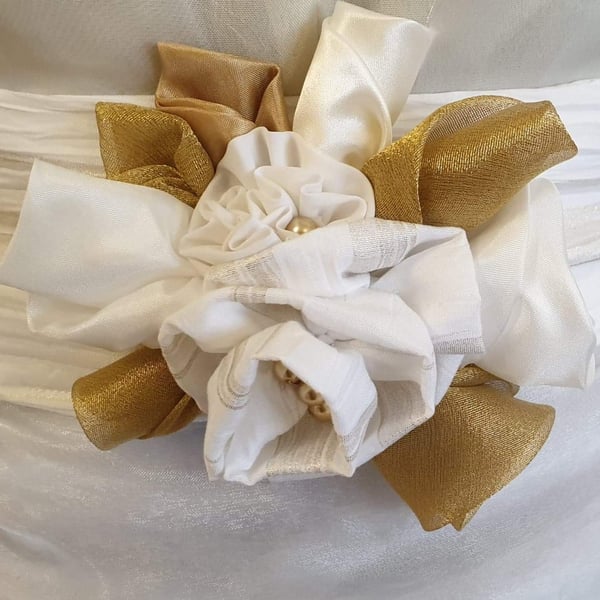 Bridal sash, bridal belt, floral sash, eco bride