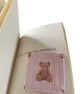 Quilted Fabric Corner Bookmark.  Teddy Bear Collection.  Limited Edition.