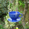 Bird feeder tea cup in stoneware-weatherproof ceramics pottery ceramic