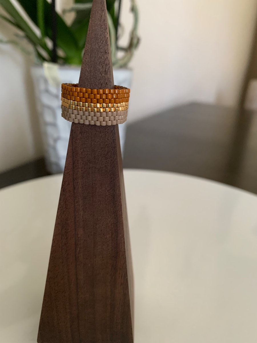 Beautiful beaded ring
