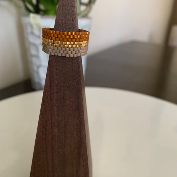 Beautiful beaded ring