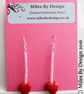 Sterling Silver Heart Drop Earrings  - Image 2