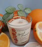 Spiced Orange Soy Wax Candle Glass Jar Winter Botanical Gift Free UK Delivery