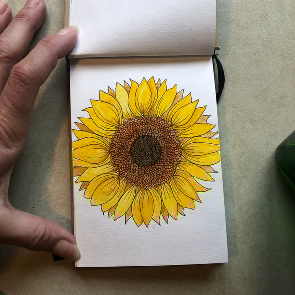Sunflower original artwork