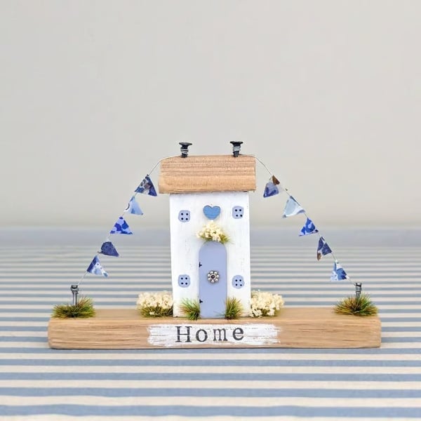 Handmade Tiny Oak Cottage Home Decor 'Home'