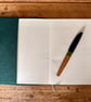 Notebook & Journal Cover with Hand Stitched Tree in Felt & Vintage Welsh Tweed  - Image 5