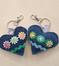 Reclaimed Denim Pocket Hug, Bag Charm – Detachable Keychain (Free Postage) - Image 3