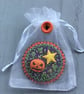 Hand Embroidered Scary Halloween Brooch - Image 4