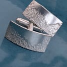 Perfectly Imperfect - Silver 'Sand' Cufflinks