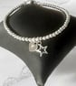 Sterling Silver Bead Bracelet with Heart & Star Charms – Personalised Jewellery