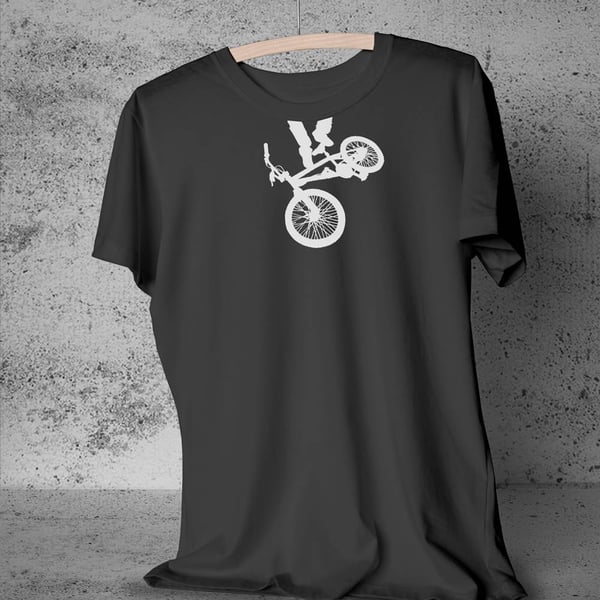 Men graphic BMX Tshirt, male bike lover tee, Small-XL, 6 colours shirts! 