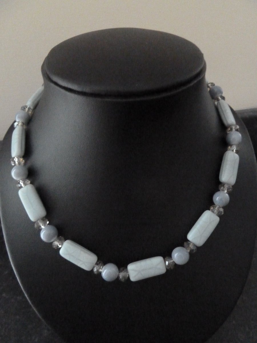 grey necklace