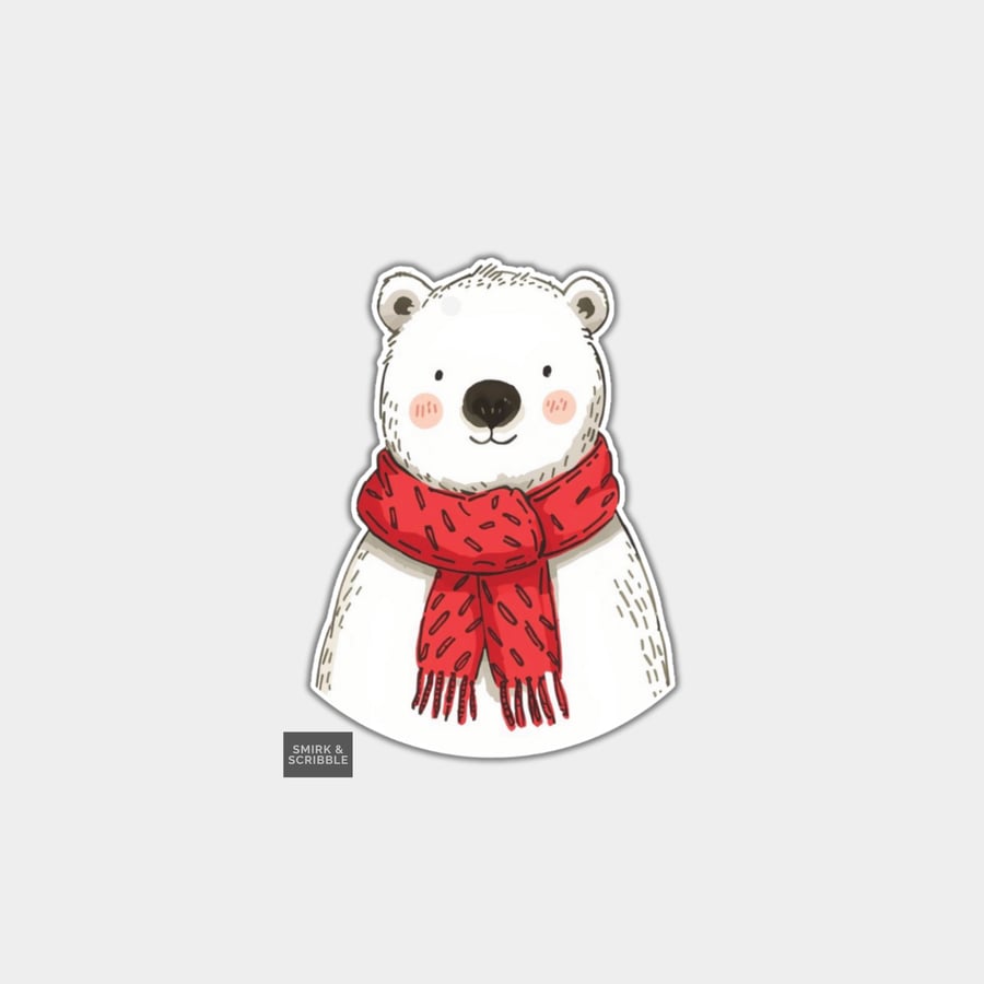 Funny Christmas Gift Tags For Adults, 6pk - Cute Bear