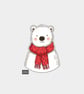 Funny Christmas Gift Tags For Adults, 6pk - Cute Bear - Image 1