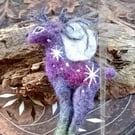 Twilight deer brooch