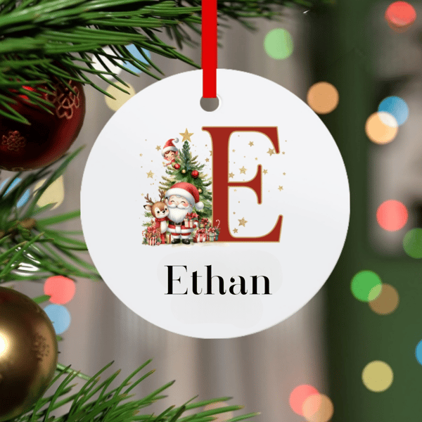 Personalised tree decoration 