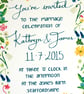Wildflower Wedding invitation - Image 3
