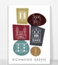 RICHMOND GREEN 60's RETRO A3 Print - Image 2
