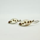 Sterling Silver and Ruby earrings 