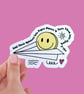 Waterproof Paper Plane Humorous Sticker "Fold their opinions into paper planes 