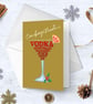 Set of 6 Cocktail Themed Christmas Cards - Image 3