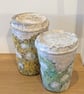 Mixed Media Coffee Cup sculpture textiles plus papercrete - Image 2