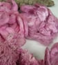 Natural Dye Cochineal Light Pink Mixed Plant Fibre Texture Craft Pack - Image 4