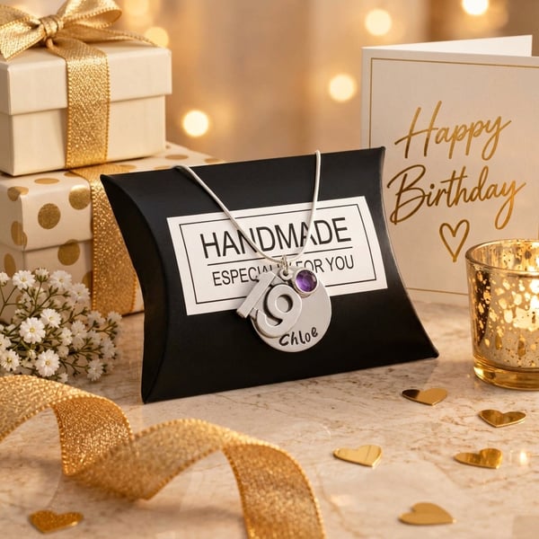 19th Birthday Gift - Personalised Necklace - Daughter Sister Granddaughter Niece
