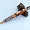 Zeta end twist pen dressed in Spalted Laurel