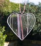 Pure & Simple - Patterned Heart Hanger - 6193
