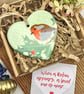Robin Heart - Keepsake Christmas Gift Tag or Christmas Decoration