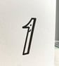 'One' Letterpress printed 1st Birthday card - Image 4