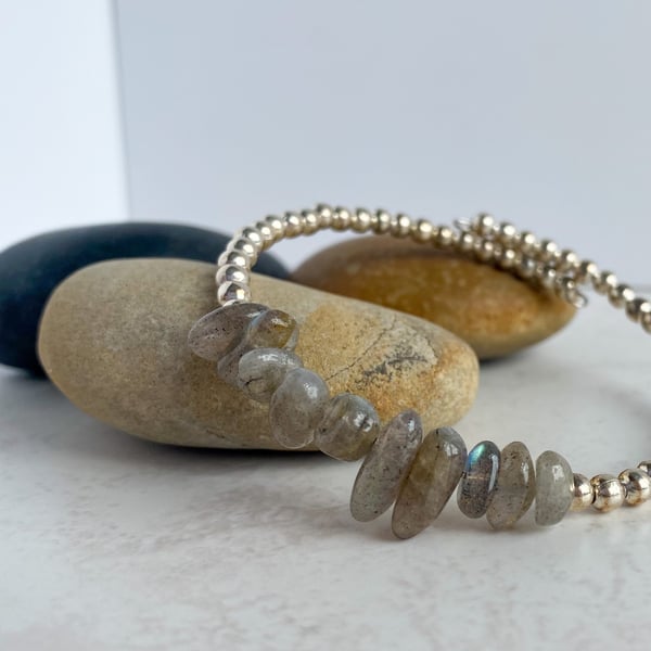 Labradorite stacking bracelet