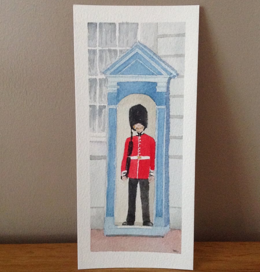 Royal Guard original watercolour painting