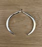 "Delineate" - Hand Forged Sterling Silver Torc Bangle - Made to any size - Twist - Image 5