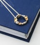Dainty silver lichen necklace, nature inspired jewellery, unique jewellery gift  - Image 6
