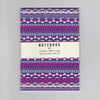 Aztec A6 Patterned Mini Notebook