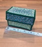Business card holder - green mix pattern and velcro closure - Image 2