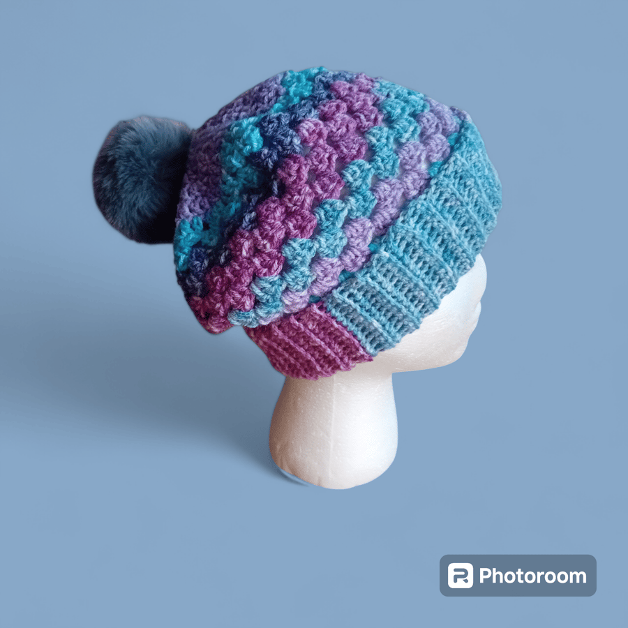 Crochet hats,bobble hats